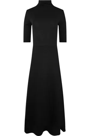Vince Gestricktes Midikleid mit Rollkragen