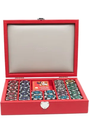 HECTOR SAXE Poker-Set aus Leder