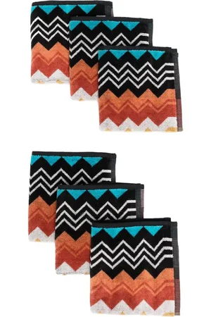 Missoni 6er-Set Handtücher mit Zickzackmuster