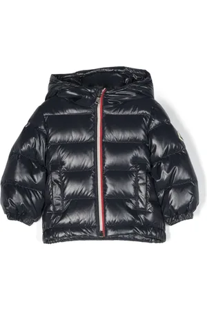 Moncler Gefütterte Jacke mit Logo-Patch