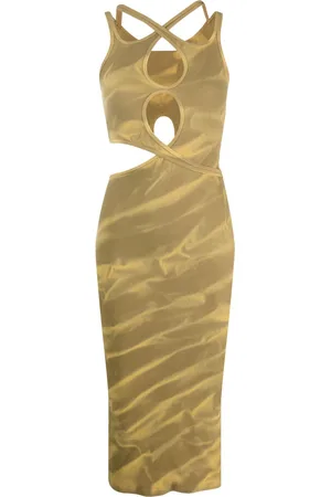 DION LEE Midikleid mit abstraktem Print