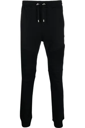 Balmain Gerippte Jogginghose mit Logo-Print