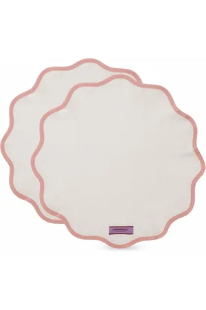 La DoubleJ 2er-Set Cloud Tischsets mit Wellenkanten