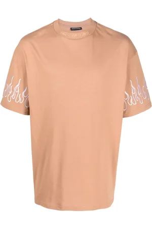Vision Of Super T-Shirt mit Flammenstickerei