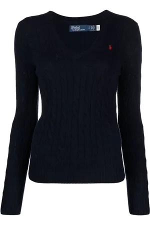 Ralph Lauren Polo Pony Pullover mit Zopfmuster