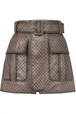 Balmain Mini Rucksack mit Monogramm-Print