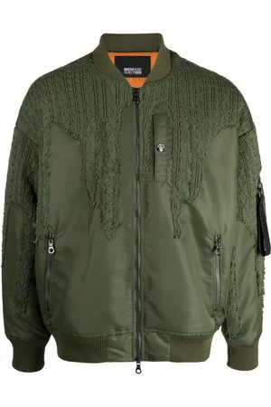 MOSTLY HEARD RARELY SEEN Drip Bomberjacke mit gehäkelten Einsätzen