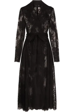 Dolce & Gabbana Mantel mit Spitzeneinsatz