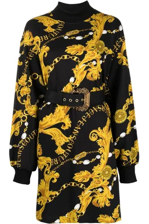 VERSACE Minikleid mit "Chain Couture"-Print
