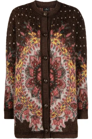 Etro Jacquard-Cardigan mit V-Ausschnitt