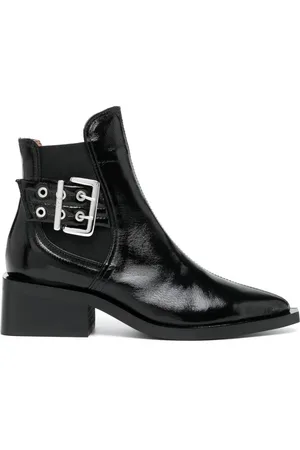 Ganni Stiefel mit Schnalle 45mm