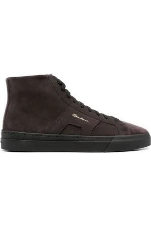 santoni Sneakers aus Wildleder mit Logo