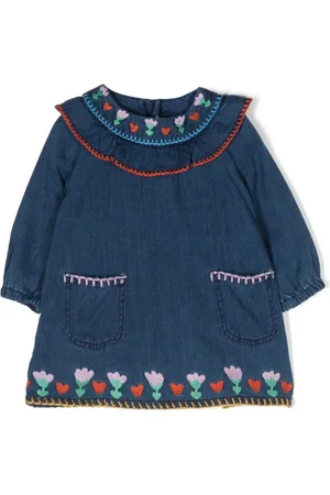 Stella McCartney Besticktes Leinenkleid