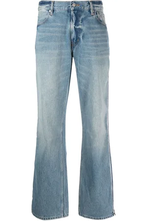 Gauchere Jeans mit weitem Bein