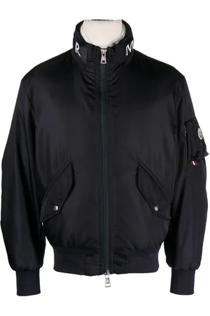 Moncler Bomberjacke mit Logo-Kragen