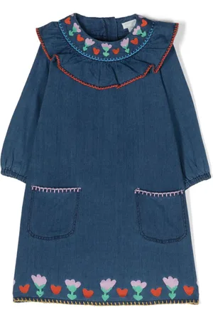Stella McCartney Besticktes Leinenkleid