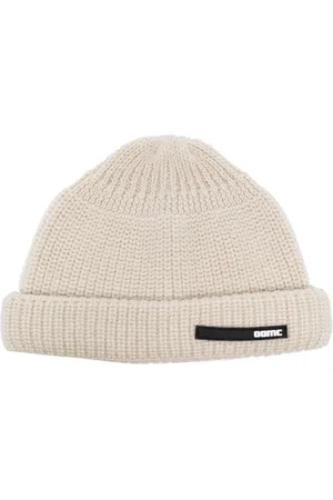 OAMC Gerippte Beanie mit Logo-Patch