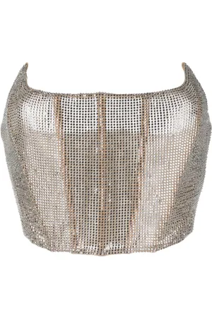GIUSEPPE DI MORABITO Cropped-Top mit Kristallen
