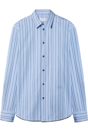 OFF-WHITE Gestreiftes Hemd mit Reißverschlussdetail