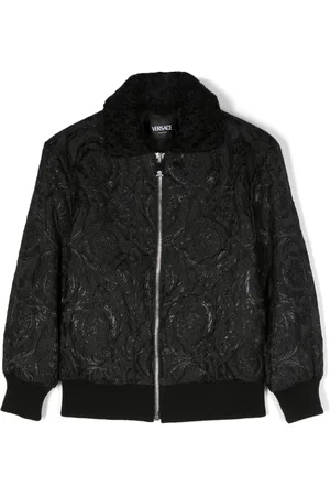 VERSACE Strukturierte Jacke mit rundem Ausschnitt