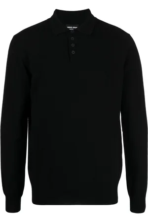Giorgio Armani Kaschmirpullover mit Poloshirtkragen