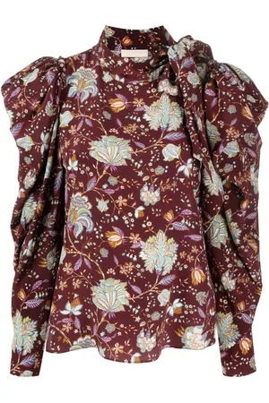 ULLA JOHNSON Bluse mit Blumenmuster
