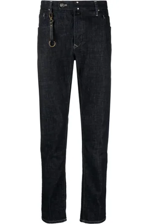 Incotex Straight-Leg-Jeans mit Logo-Patch