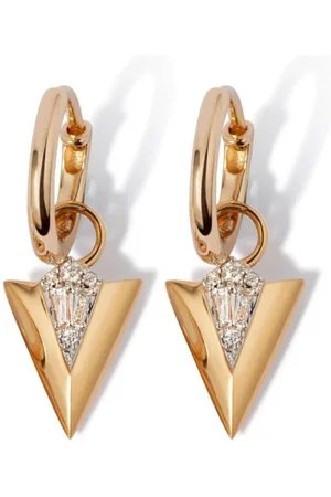 ANNOUSHKA 18kt Gelbgold-Hängeohrringe mit Diamanten