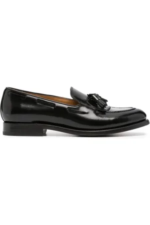 Fursac Loafer aus Lackleder mit Quasten