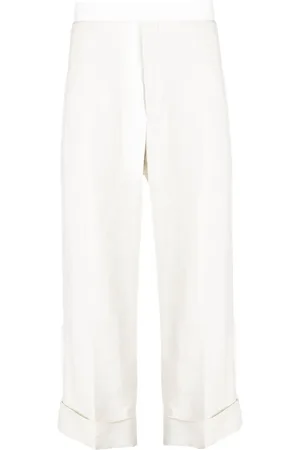 Thom Browne Leinenhose mit Umschlag