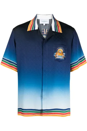 Casablanca Seidenhemd mit grafischem Print