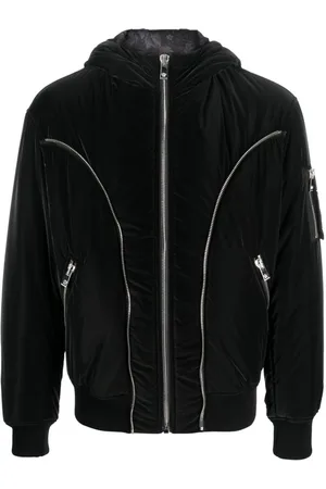 VERSACE Gefütterte Jacke mit Reißverschlussdetail