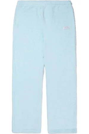 Calvin Klein Strukturierte Hose mit Logo-Patch