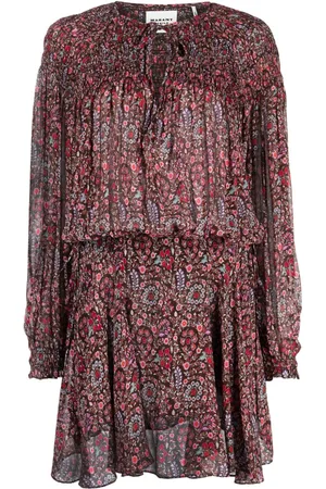 Marant Etoile Noanne Minikleid mit Blumen-Print