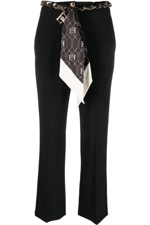 Elisabetta Franchi Cropped-Hose mit Schaldetail