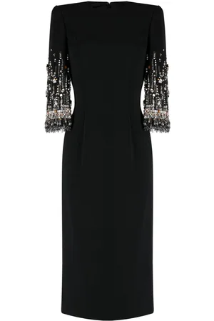 Jenny Packham Verziertes Bergman Midikleid