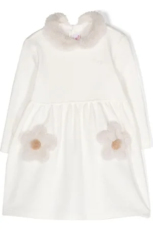 Il gufo Kleid mit Blumen-Patches