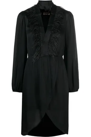 Twin-Set Kleid mit Federn