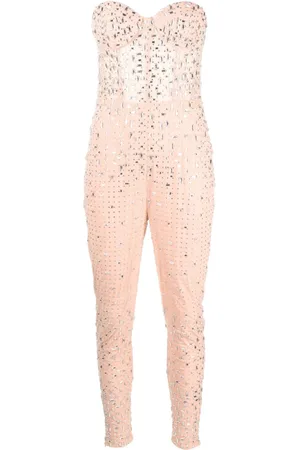 Retrofete Jumpsuit mit Kristallen