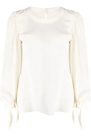 Chloé Seidenbluse mit Puffärmeln