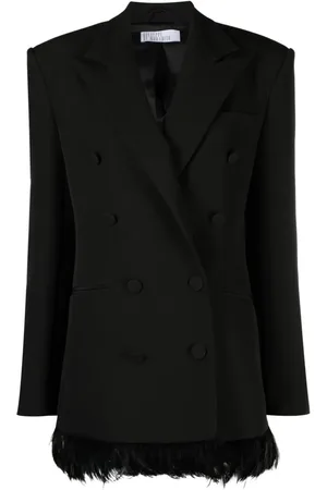 GIUSEPPE DI MORABITO Doppelreihiger Blazer mit Federn