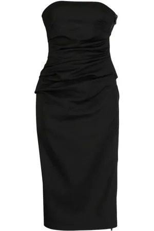 MATICEVSKI Schulterfreies Kleid mit Raffungen