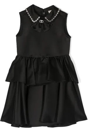 Twin-Set Kristallverziertes Kleid mit Schleife