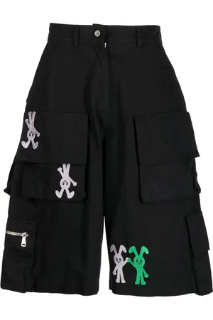 Natasha Zinko Shorts mit Logo-Stickerei