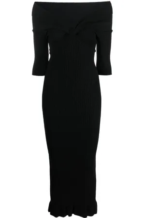 Serafini Midikleid aus geripptem Strick