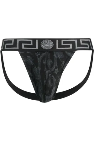 VERSACE Jockstrap mit Barocco-Print