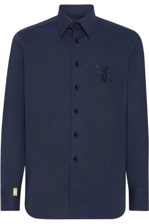 BILLIONAIRE Hemd mit Logo-Stickerei