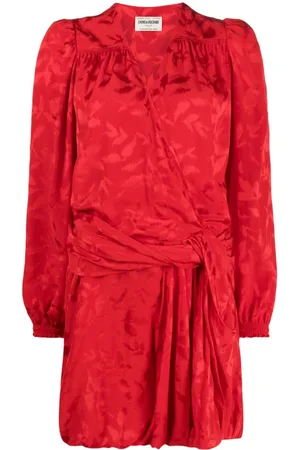 Zadig & Voltaire Jacquard-Minikleid mit Blumenmuster