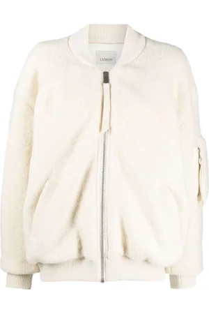 LANEUS Fleecejacke mit Texturen-Print