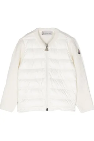 Moncler Gefütterte Jacke mit Logo-Patch